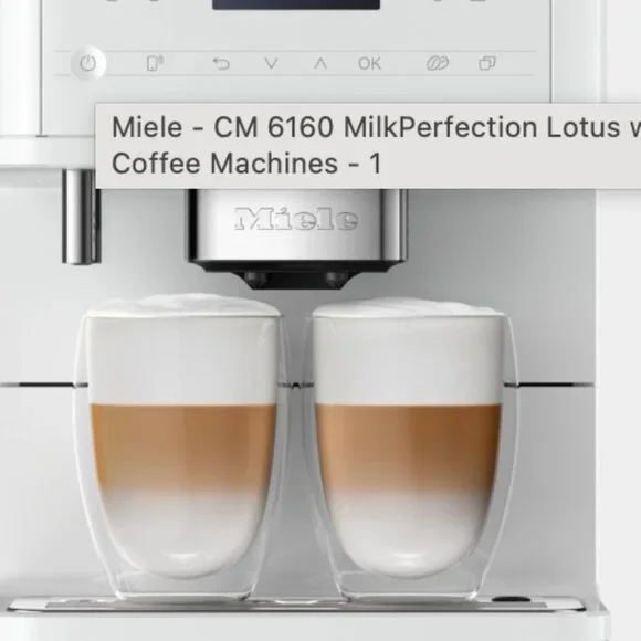 Miele l6160 Coffee Maker  White Lotus - Picture 3 of 4